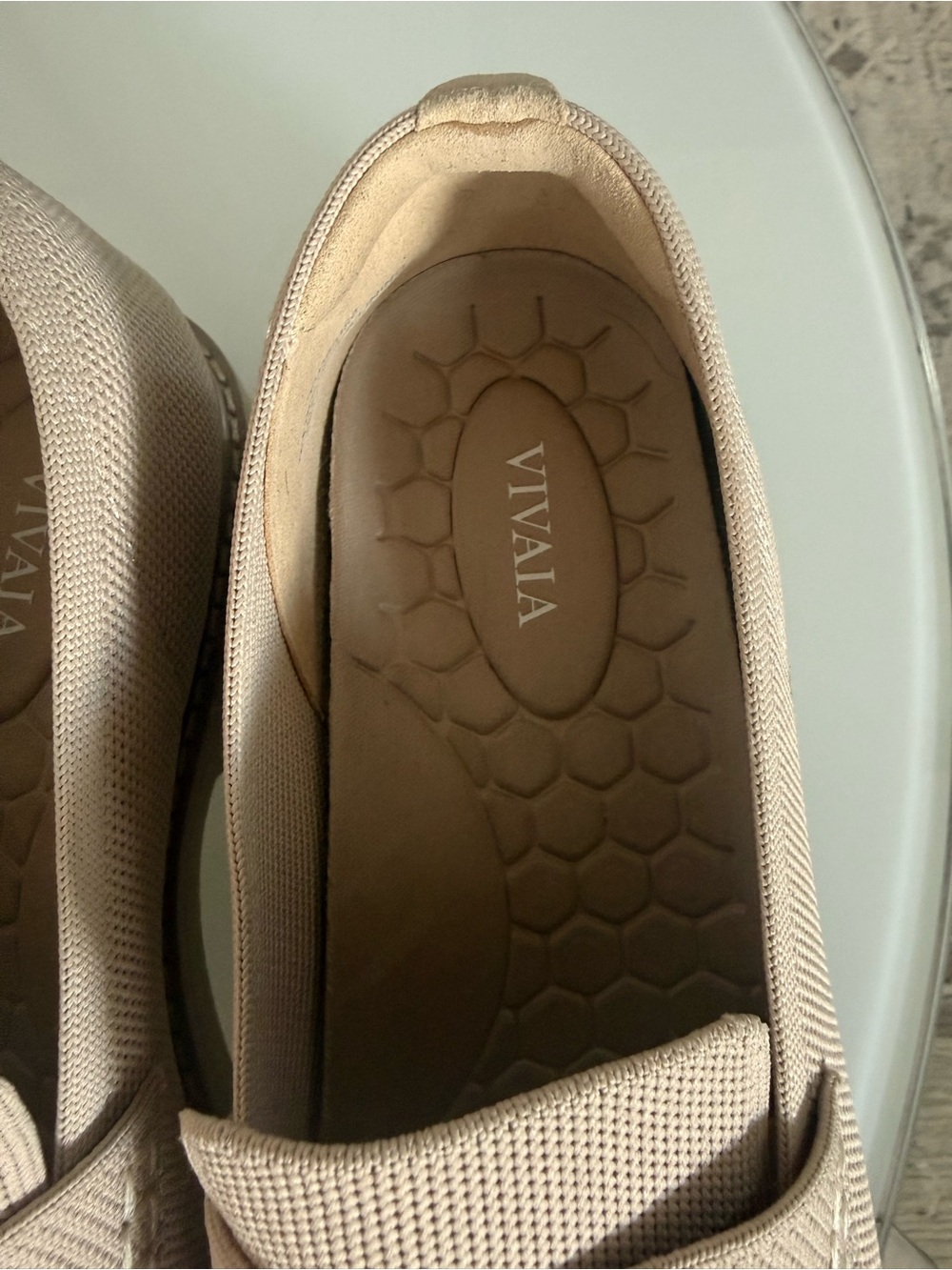 VIVAIA Women’s Beige Mesh Loafers - Picture 2 of 3